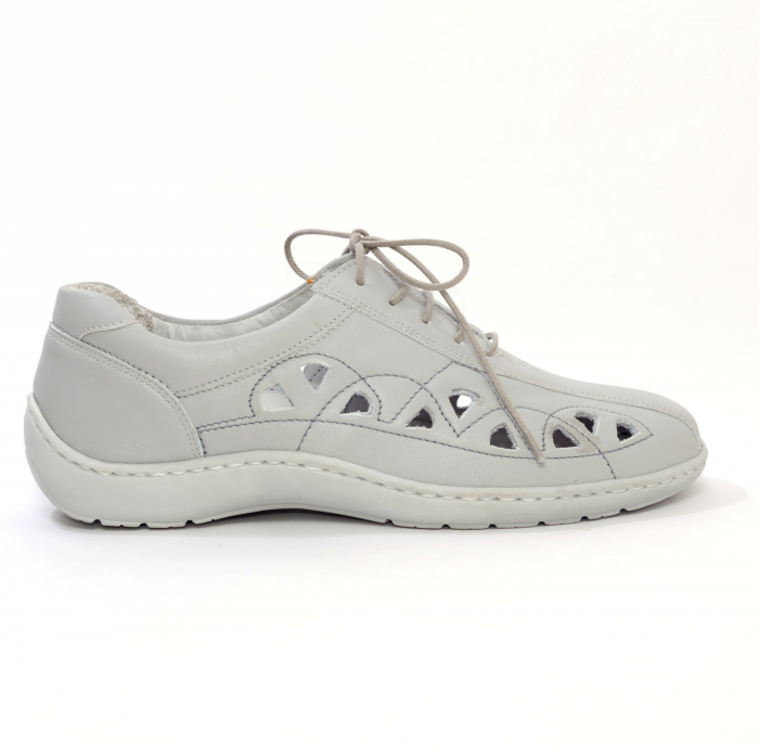 Pantofi din piele Medline Confort 441 Alb - Copie [2]