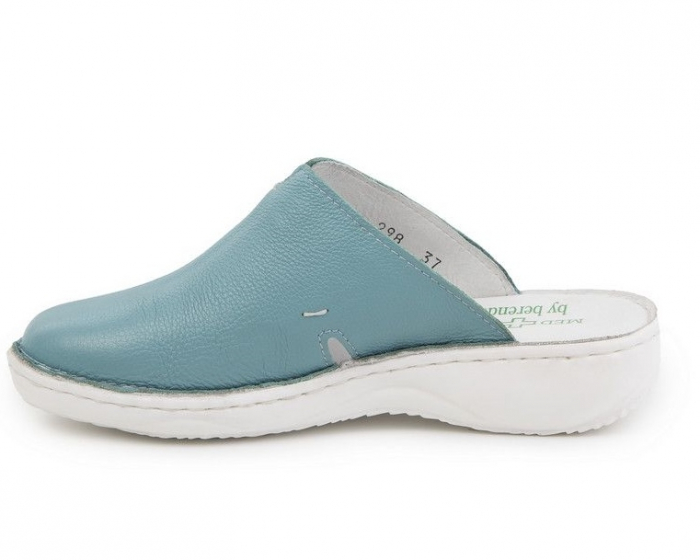 Saboti de piele naturala Medline Turcoaz 298 [2]