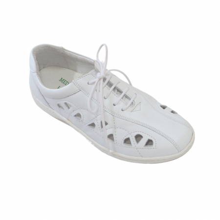 Pantofi din piele Medline Confort 441 Alb [2]