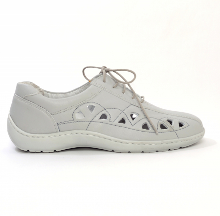Pantofi din piele Medline Confort 441 Alb - Copie [1]