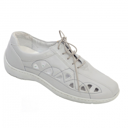 Pantofi din piele Medline Confort 441 Alb - Copie [0]