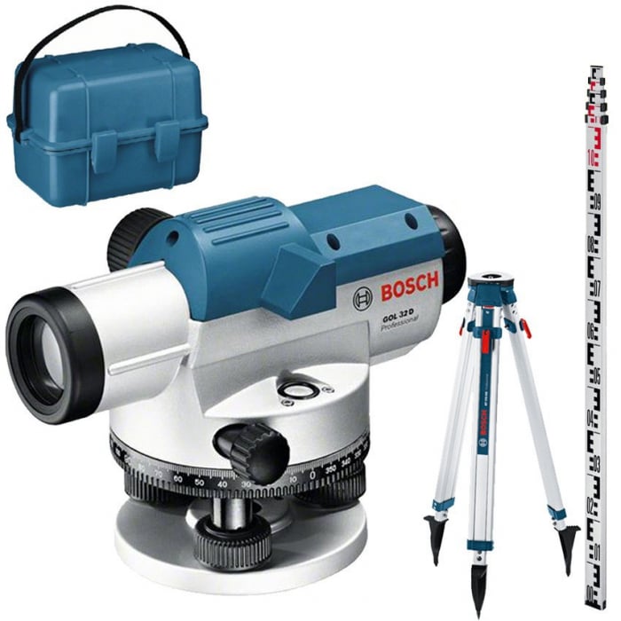 Bosch GOL 32 G + BT160 + GR500 Professional Nivela optica, factor de marire 32x, precizie 1 mm/30 m [1]