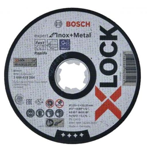 Disc X-LOCK Expert for Inox+Metal 115x1x22,23 pentru taieturi drepte AS 60 T INOX BF [1]