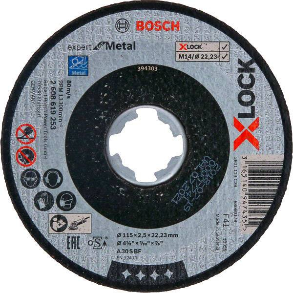 Disc X-LOCK Expert for Metal 115x2,5x22,23 pentru taieturi drepte A 30 S BF, 115mm [1]