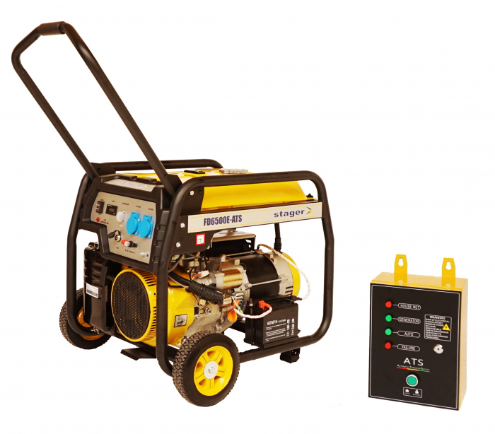 Stager FD 6500E+ATS generator open-frame 5kW, monofazat, benzina, automatizare [1]