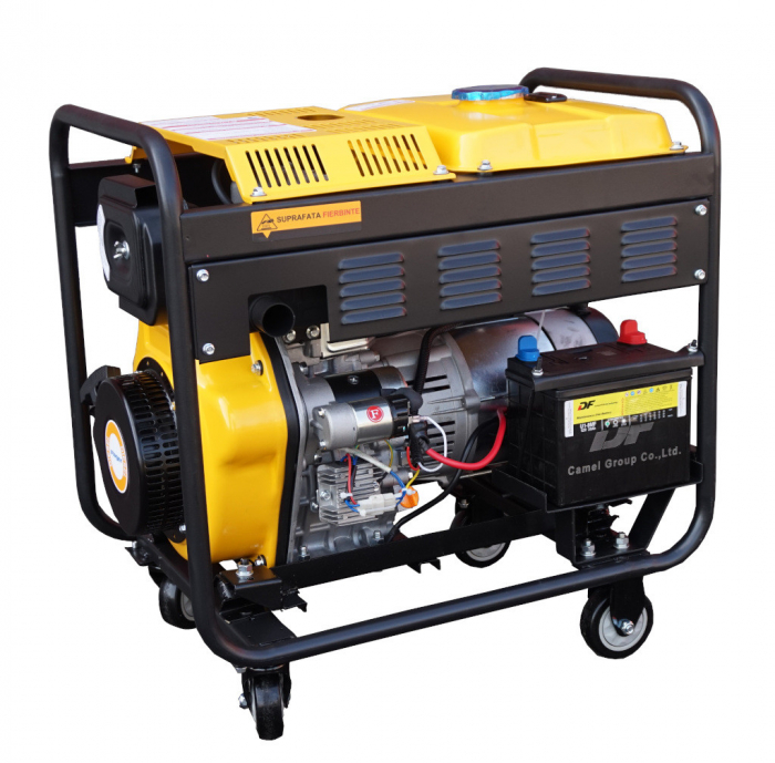 Stager YDE6500E Generator open frame 4.5kW, monofazat, diesel, pornire la cheie [3]
