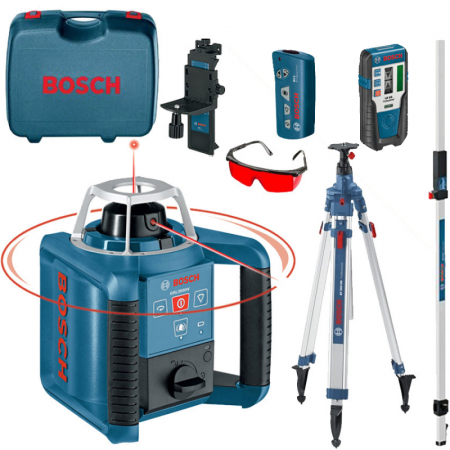 Bosch GRL 300 HVG Nivela laser rotativa + BT 300 Trepied + GR 240 Rigla [0]