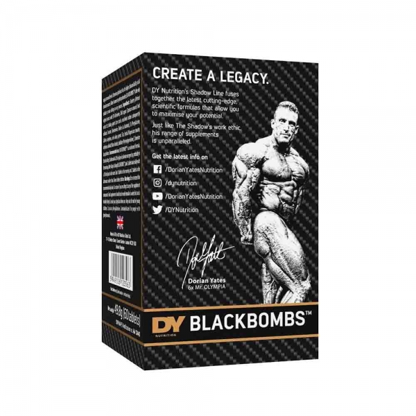 Black Bombs Fat Burner, Dorian Yates, 60 tablete [3]