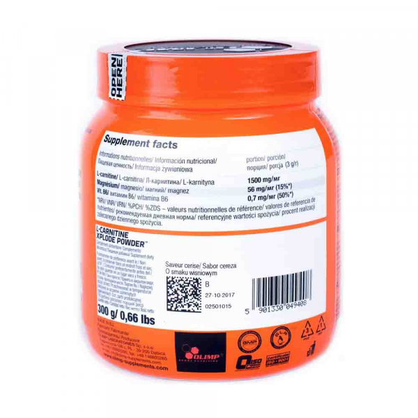 L-Carnitine Xplode Powder, Olimp Nutrition, 300g [2]