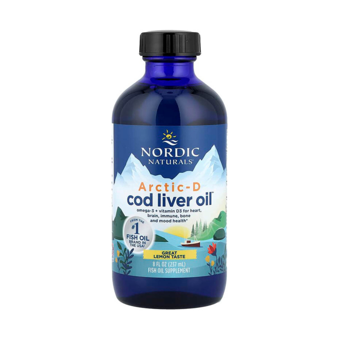 Arctic-D Cod Liver Oil, Lemon, Nordic Naturals, 237 ml [1]