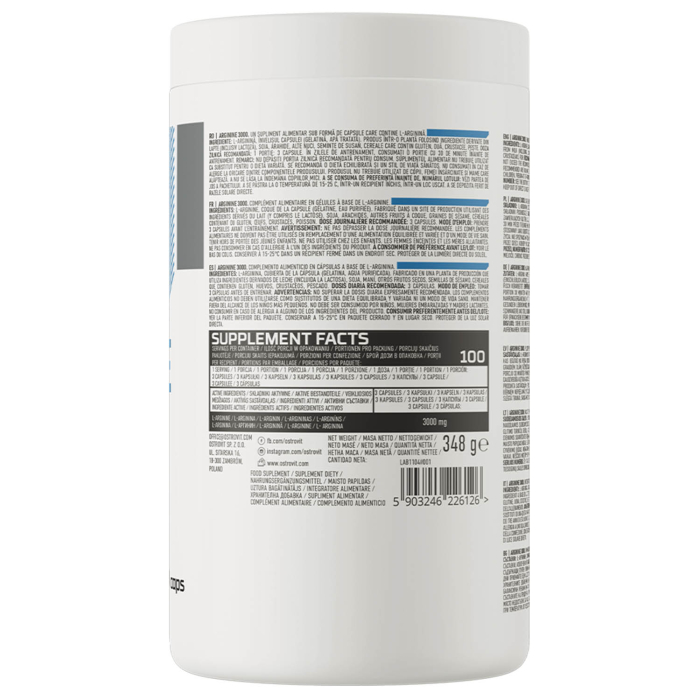 Arginine 1000 mg, OstroVit, 300 capsules [2]