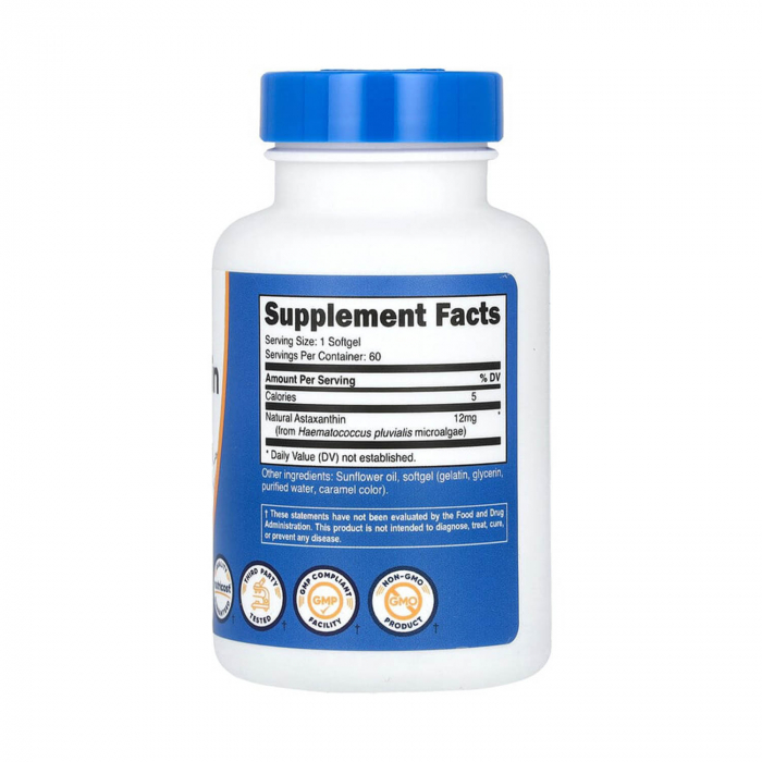 Astaxanthin, 12 mg, Nutricost, 60 Softgels [2]