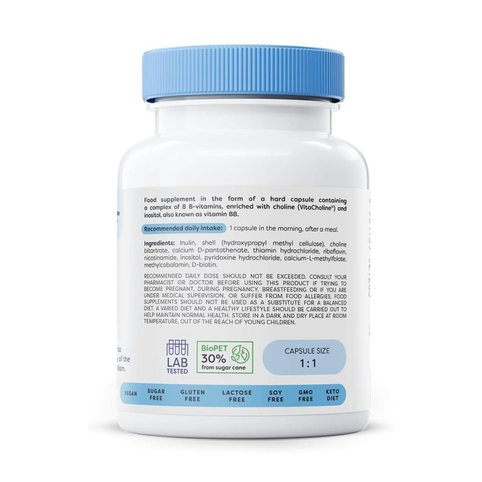 B-Complex with Choline & Inositol, Osavi, 60 capsules [2]