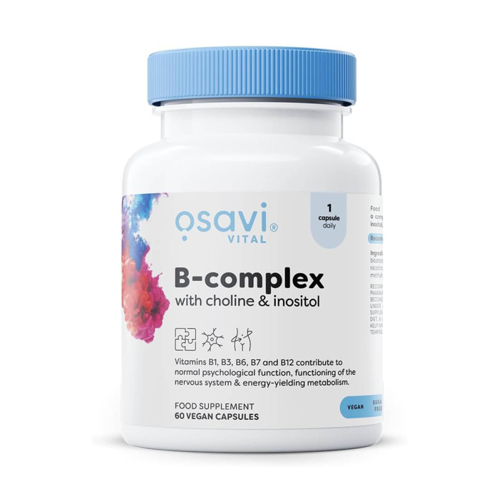 B-Complex with Choline & Inositol, Osavi, 60 capsules [1]