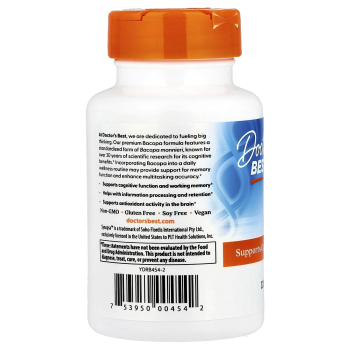 Bacopa Monnieri Extract, 320 mg, Doctor's Best, 60 capsule [3]