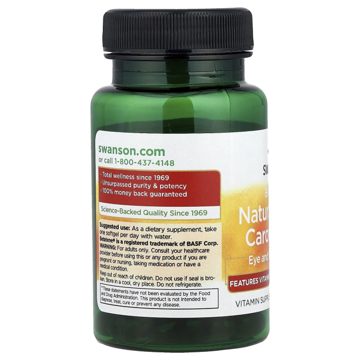 Betatene Natural Mixed Carotenoids, Swanson, 60 softgels SWU1014 [3]
