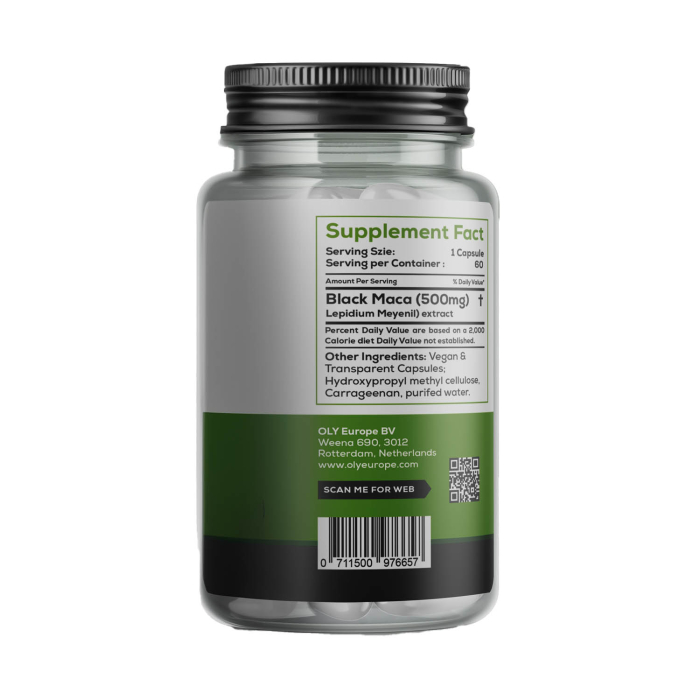 Black Maca, 500 mg, Oly, 60 capsule [2]