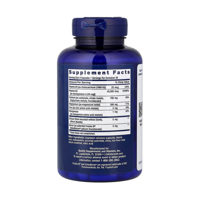 Bone Restore Elite, Calcium with Super K2, Life Extension, 120 capsule [2]