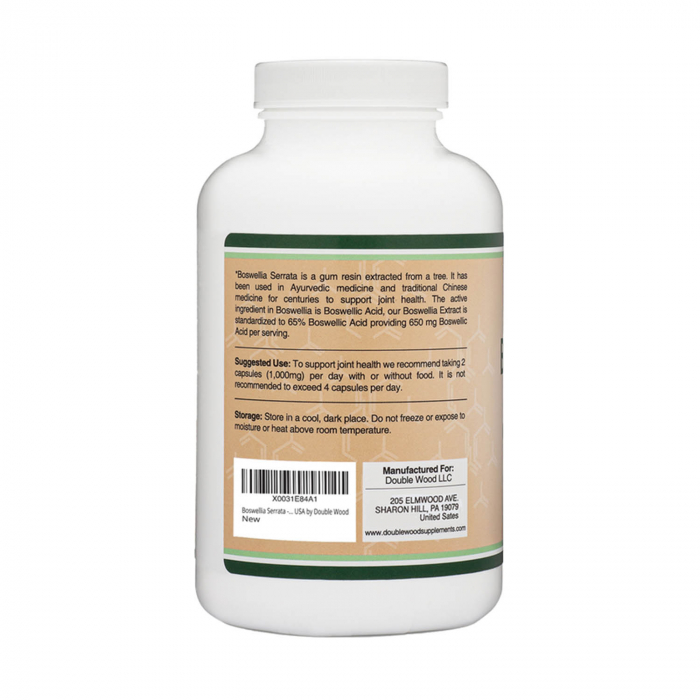 Boswellia Extract, 500 mg, Double Wood Supplements, 240 capsules [3]