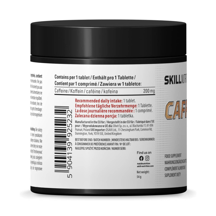 Caffeine, 200 mg, Skill Nutrition, 120 tablets [4]