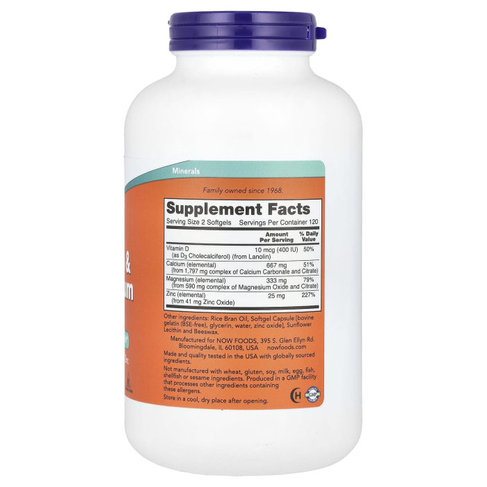 Calcium & Magnesium, with Vitamin D-3 and Zinc [2]
