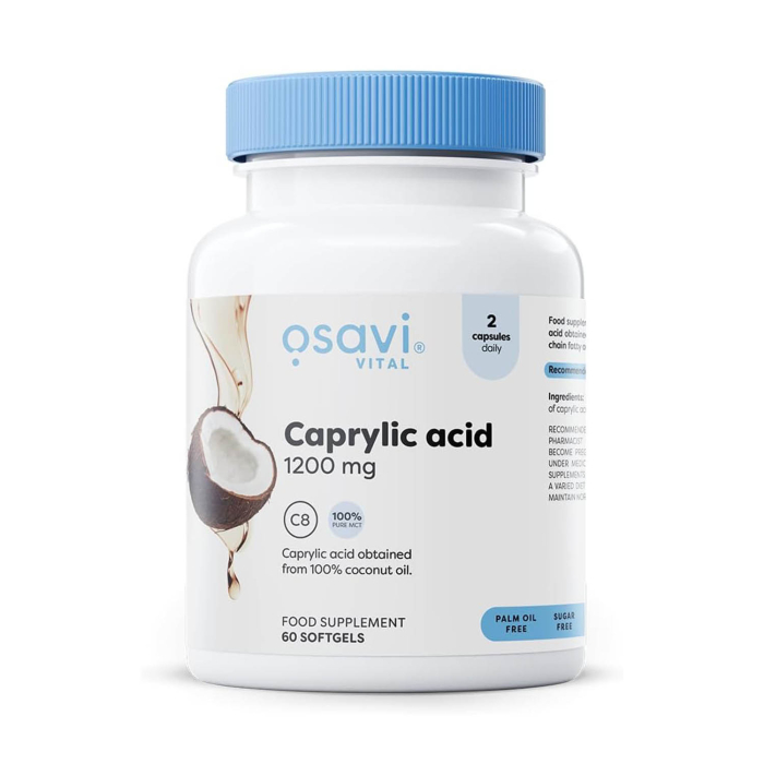 Caprylic Acid, 600 mg, Osavi, 60 softgels [1]