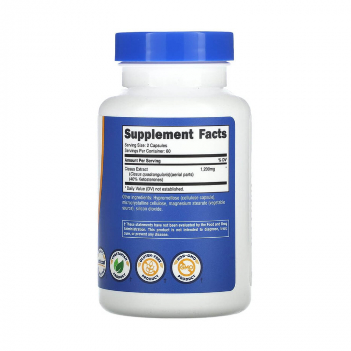Ciccus Quadrangularis, 1200 mg, Nutricost, 120 capsuls [2]