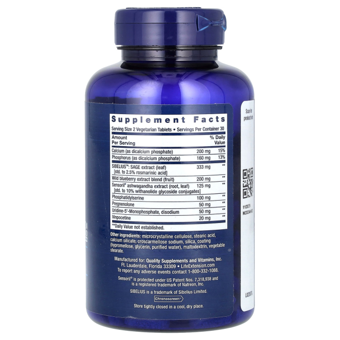 Cognitex Elite Pregnenolone, Life Extension, 60 tablete [2]