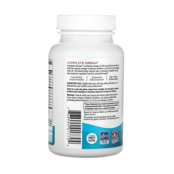 Complete Omega, Lemon, Nordic Naturals, 60 softgels [5]