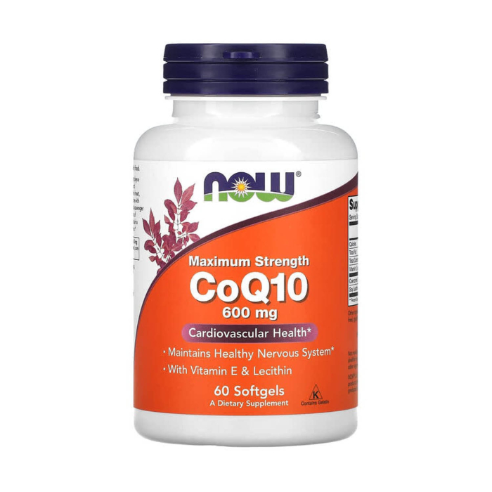CoQ10 , 600 mg, NOW Foods, 60 softgels [1]