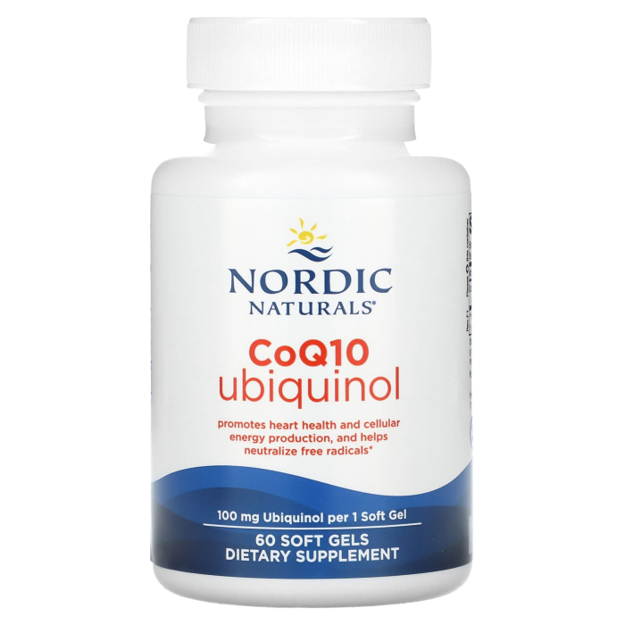 CoQ10 Ubiquinol, Kaneka, 100 mg, Nordic Naturals, 60 softgels [3]