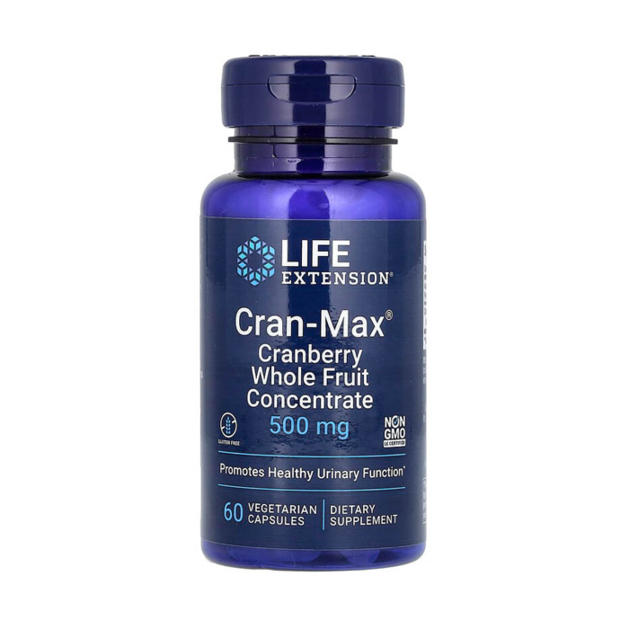 Cran-Max, Cranberry Whole Fruit Concentrate, 500 mg, Life Extension, 60 capsule [1]