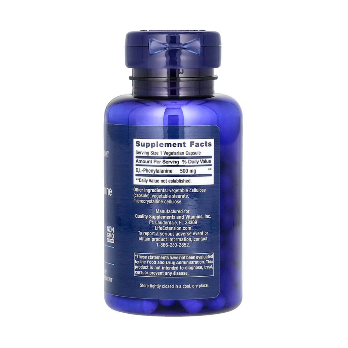 DL-Phenylalanine, 500 mg, Life Extension, 100 capsule [2]