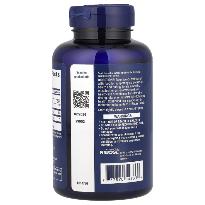 D-Ribose Tablets, Life Extension, 100 tablets [3]
