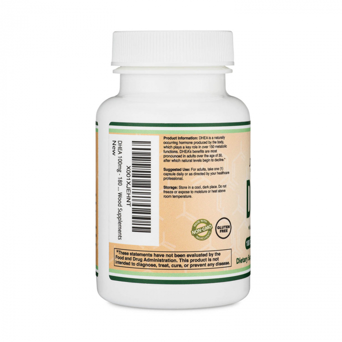 DHEA, 100 mg, Double Wood Supplements, 180 capsule [3]