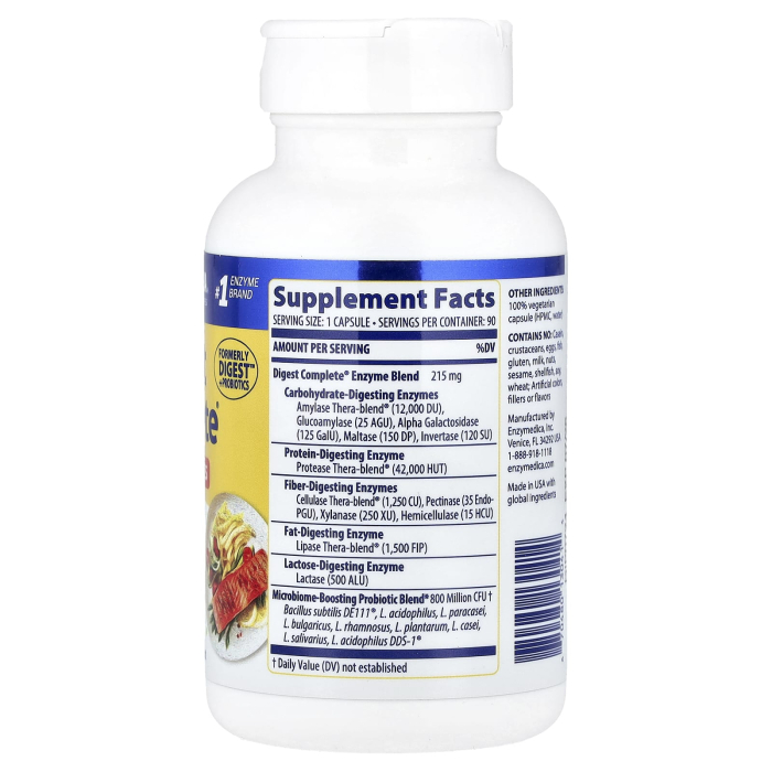 Digest Complete +Probiotics, Enzymedica, 90 capsule [2]