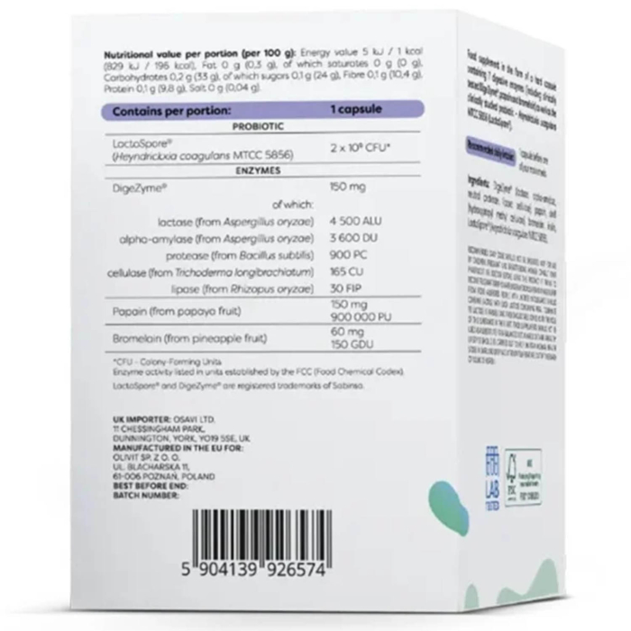 Digestive Enzymes + Probiotic, Osavi, 60 capsule [3]