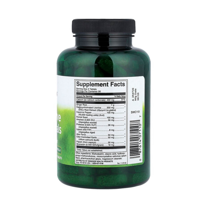 Digestive Essentials, Swanson, 180 tablets SWC110 [2]