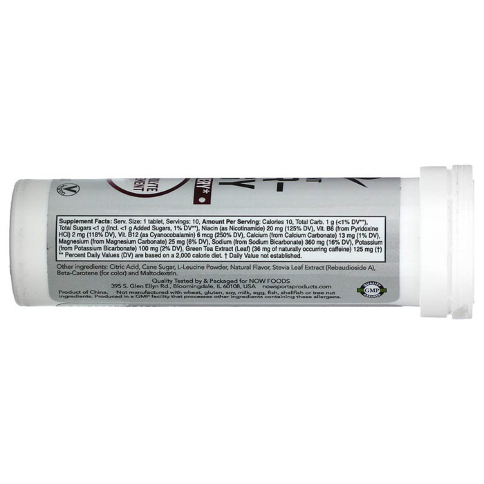 Effer-Energy, Electrolyte Effervescent, NOW Foods, 10 tablete [2]