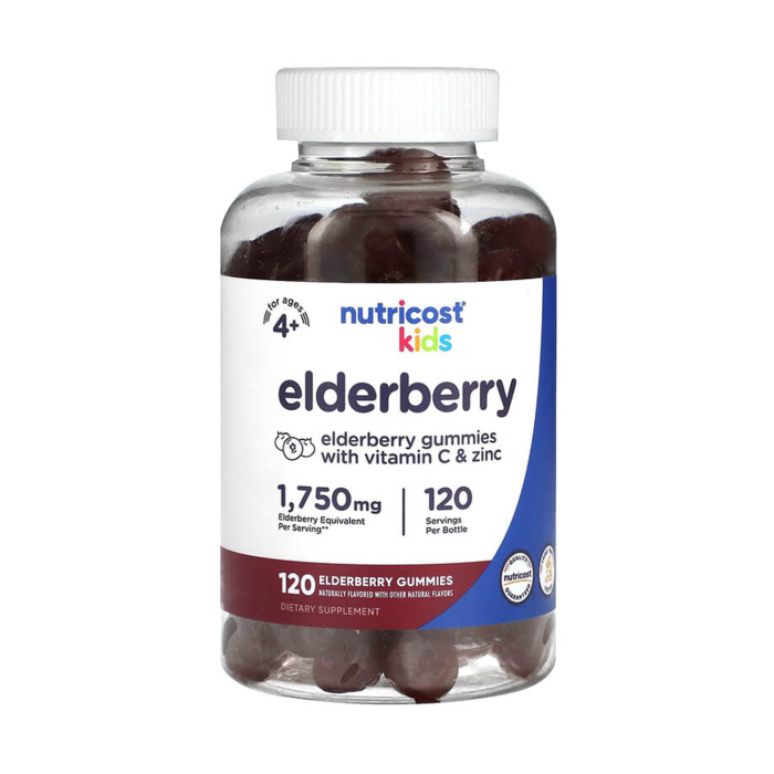 Elderberry Kids, Nutricost, 120 jeleuri [1]
