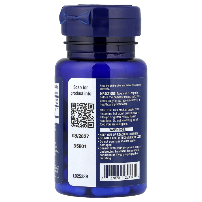 Food Sensitivity Relief with Diamine Oxidase (DAO), Life Extension, 60 capsule [3]