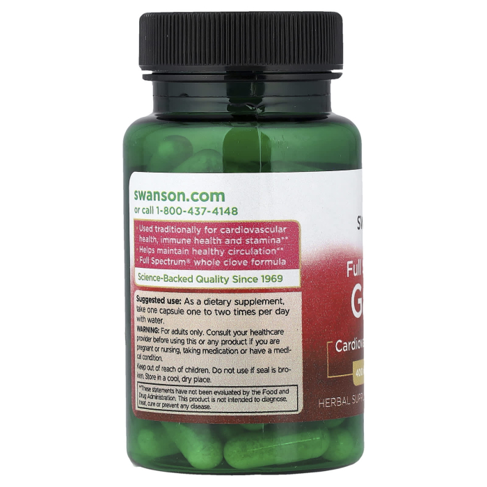 Full Spectrum® Garlic, 400 mg, Swanson, 60 capsule SW1263 [3]