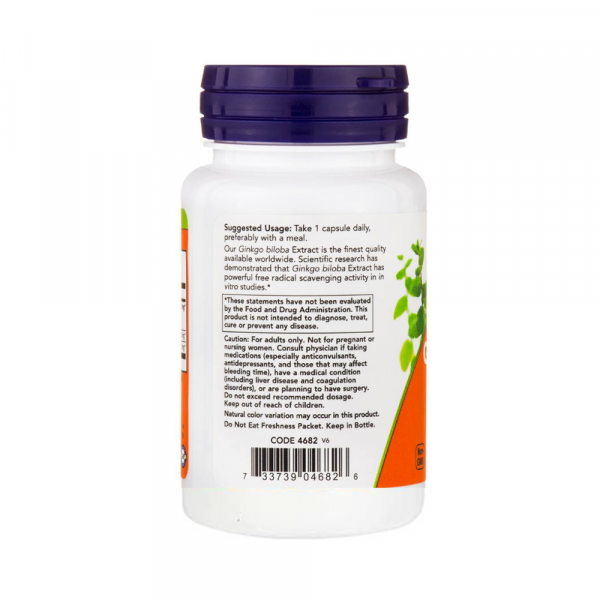 Now Foods, Ginkgo Biloba, Double Strength, 120 mg, 200 Veg Capsules [3]
