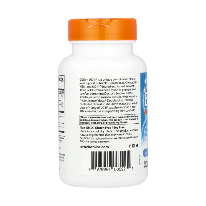 Glucosamine Chondroitin, MSM + UCII®, Doctor's Best, 90 capsule [3]