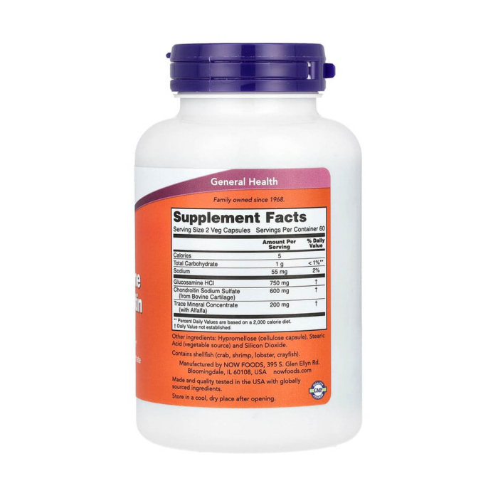 Glucosamine & Chondroitin With Trace Mineral, NOW Foods, 120 capsules [2]