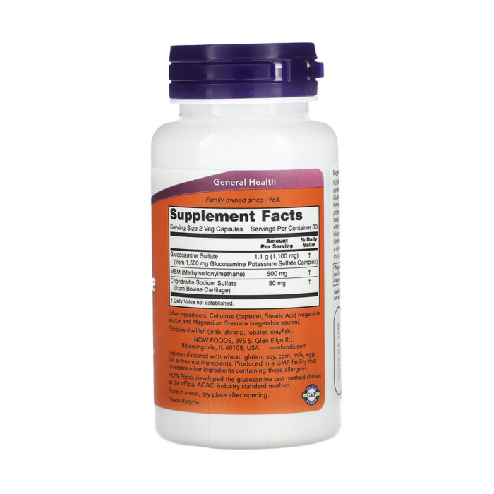 Glucosamine & MSM, NOW Foods, 60 capsule [2]