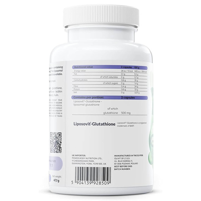 Glutathione Liposomal, 250 mg, Osavi, 60 capsule [3]