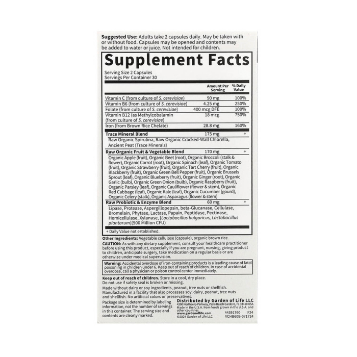 Healthy Blood™ Vitamin Code, Garden of Life, 60 capsule [2]