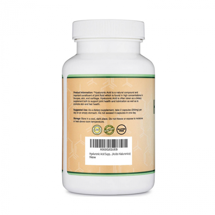 Hyaluronic Acid, 100 mg, Double Wood Supplements, 180 capsules [3]