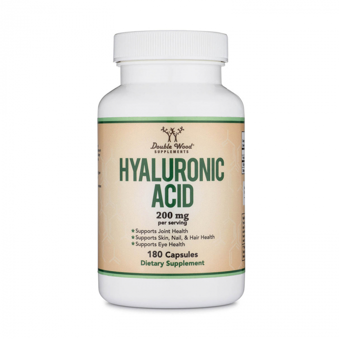 Hyaluronic Acid, 100 mg, Double Wood Supplements, 180 capsules [1]